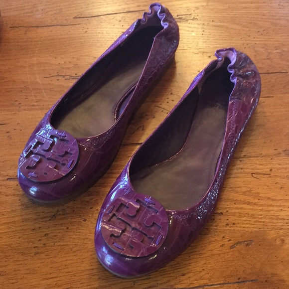 Tory Burch Shoes - NWOB • Tory Burch • purple/plum • croc print reva